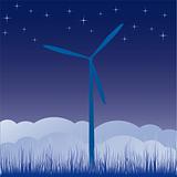 ecology concept: wind-driven generators