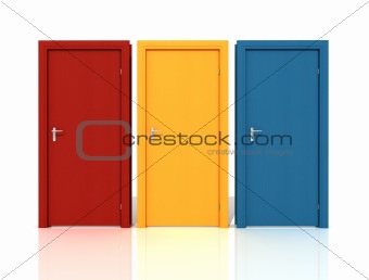 colored doors
