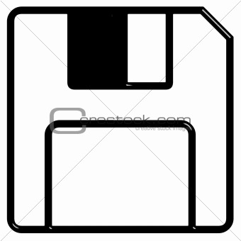 3D 3.5'' inch floppy disk