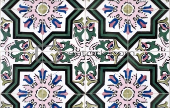 Portuguese glazed tiles 052