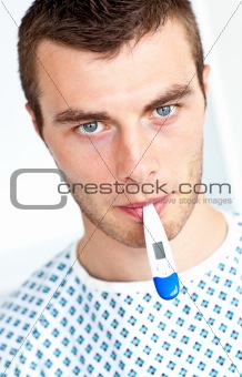 Portrait of a young patient looking at the camera