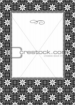 Vector Daisy Pattern and Frame