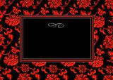 Vector Red Chinese Pattern and Frame
