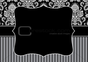 Vector Stripe Pattern and Frame