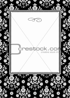 Vector Daisy Ornament Background and Frame
