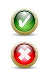 Pair of Check Mark Buttons
