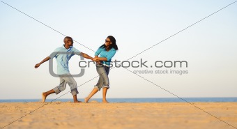 Beach couple