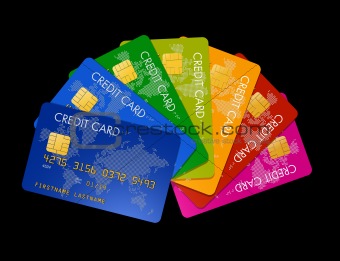 Colored credit cards