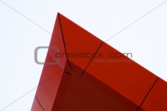 red peak building architecural feature