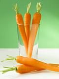 Carrots in glass