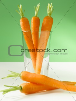 Carrots in glass