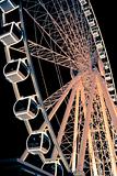 Ferris Wheel glowing at night