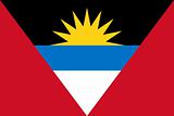 The national flag of Antigua and Barbuda