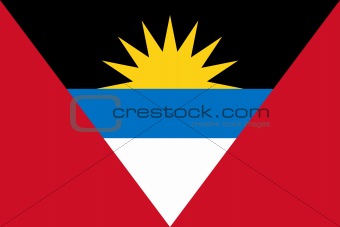The national flag of Antigua and Barbuda