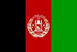 The national flag of Afghanistan
