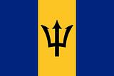 The national flag of Barbados