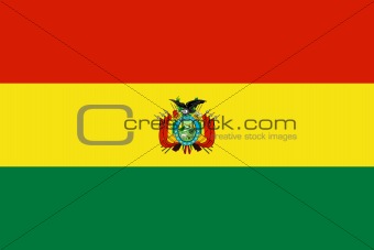 The national flag of Bolivia
