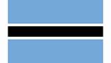The national flag of Botswana