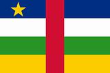 The national flag of Central African Republic