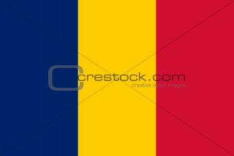 The national flag of Chad