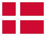 The national flag of Denmark