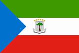 The national flag of Equatorial Guinea