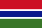 The national flag of Gambia
