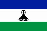 The national flag of Lesotho
