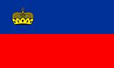 The national flag of Liechtenstein