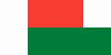 The national flag of Madagascar
