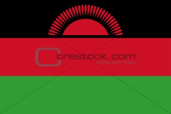 The national flag of Malawi