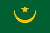 The national flag of Mauritania
