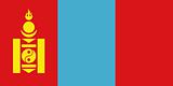 The national flag of Mongolia