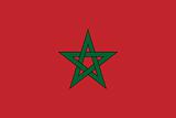 The national flag of Morocco