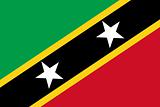 The national flag of Saint Kitts and Nevis
