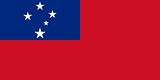 The national flag of Samoa