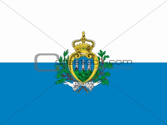 The national flag of San Marino