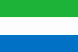 The national flag of Sierra Leone