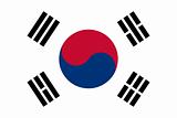 The national flag of South Korea