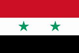 The national flag of Syria