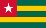 The national flag of Togo