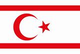 The national flag of Turkish Republic Northern Cyprus