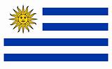 The national flag of Uruguay