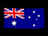 Handdrawn flag of Australia