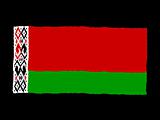 Handdrawn flag of Belarus