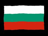 Handdrawn flag of Bulgaria