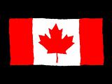 Handdrawn flag of Canada