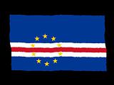 Handdrawn flag of Cape Verde