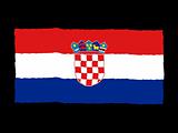 Handdrawn flag of Croatia
