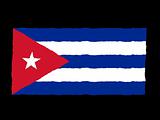 Handdrawn flag of Cuba